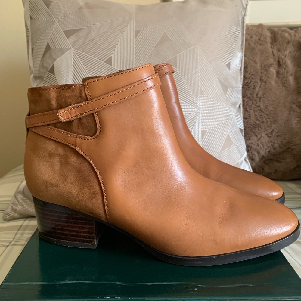 Ralph Lauren Leather and Suede ankle boots 🥾